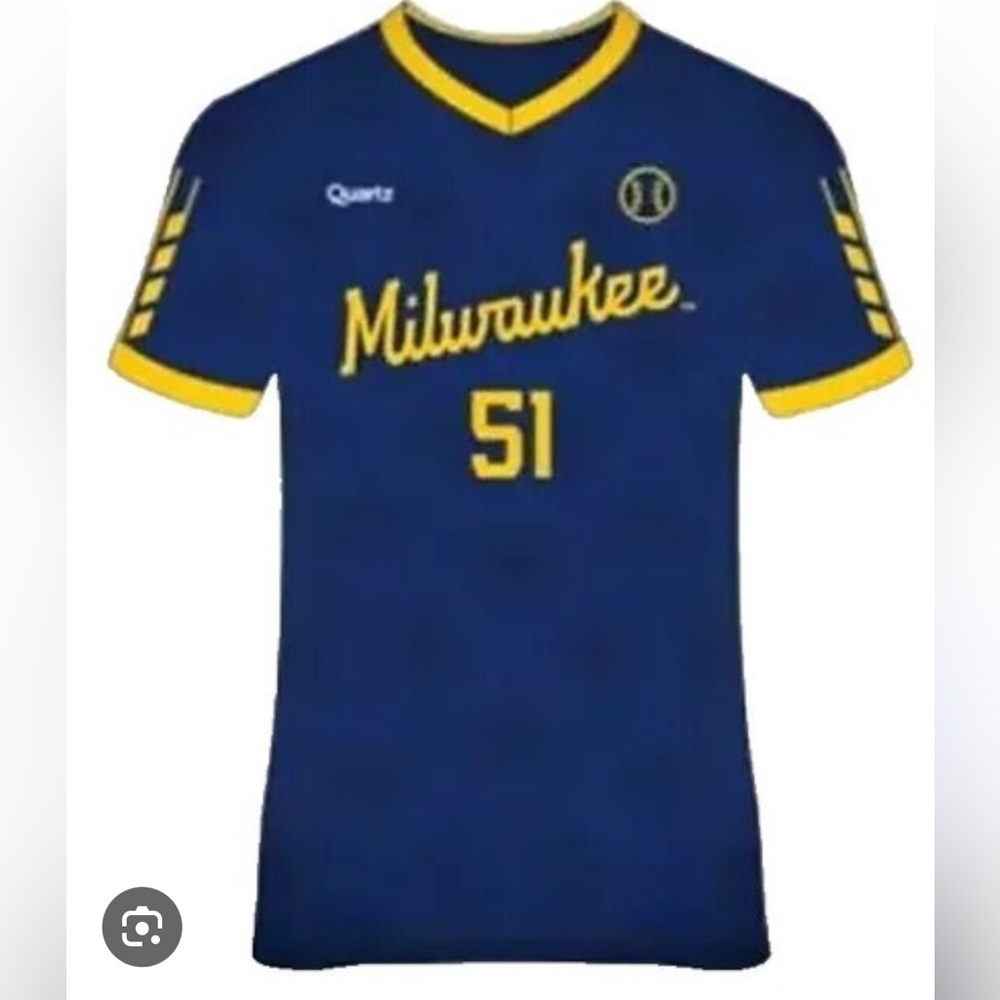 Milwaukee Brewers Freddy Peralta #51 Soccer Jersey New In Bag